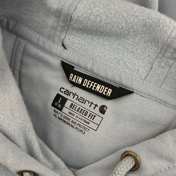 Carhartt Women’s Rain Defender Relaxed Fit Midweight Hooded Sweatshirt L - Picture 6 of 7